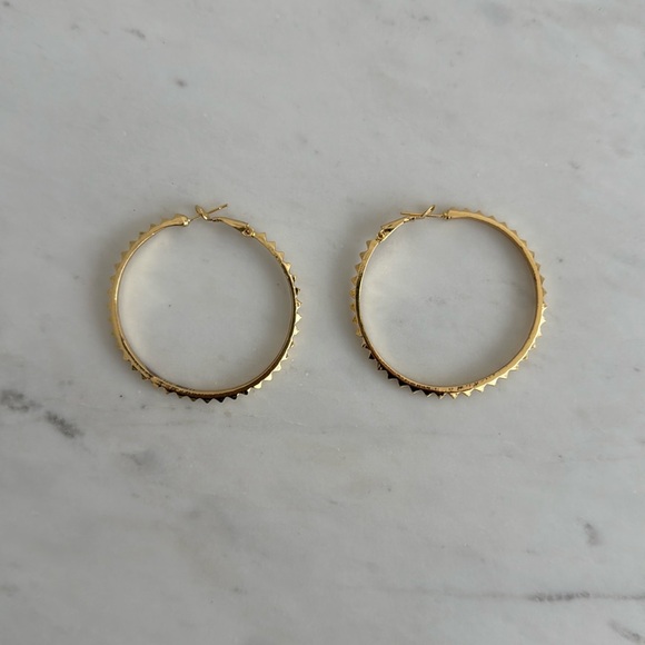 New! Marlyn Schiff Hoop Earrings - Picture 1 of 3